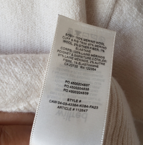 Wilfred White V-Neck Sweater - Picture 4 of 12